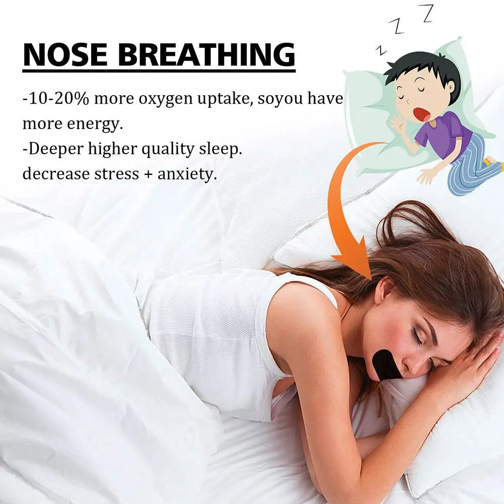 Elevate+ Mouth Tape – Nose Breathing & Sleep Improvement Strips (30 Pcs)
